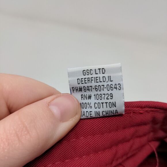 Wells Fargo Mens Slideback Hat Red Adjustable Embroidered Stagecoach Logo - Picture 12 of 12